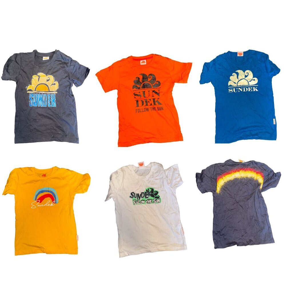 LOT OF 6 - SUNDEK BOY T-SHIRTS - NWOT - Size 6